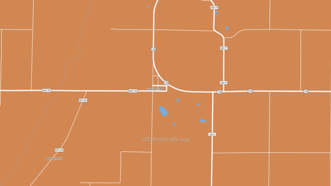 64433, MO Map of Drug-Related Crime Rates
