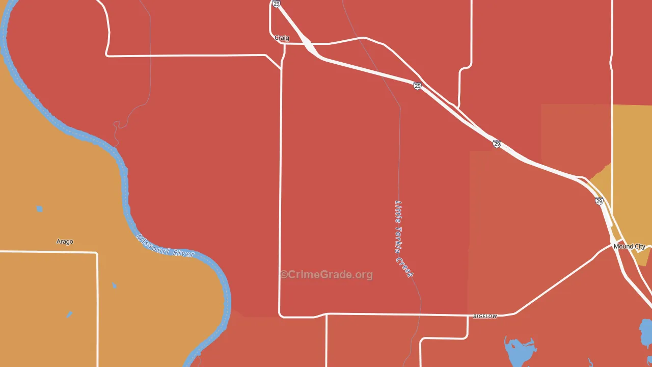 64437, MO Map of Drug-Related Crime Rates