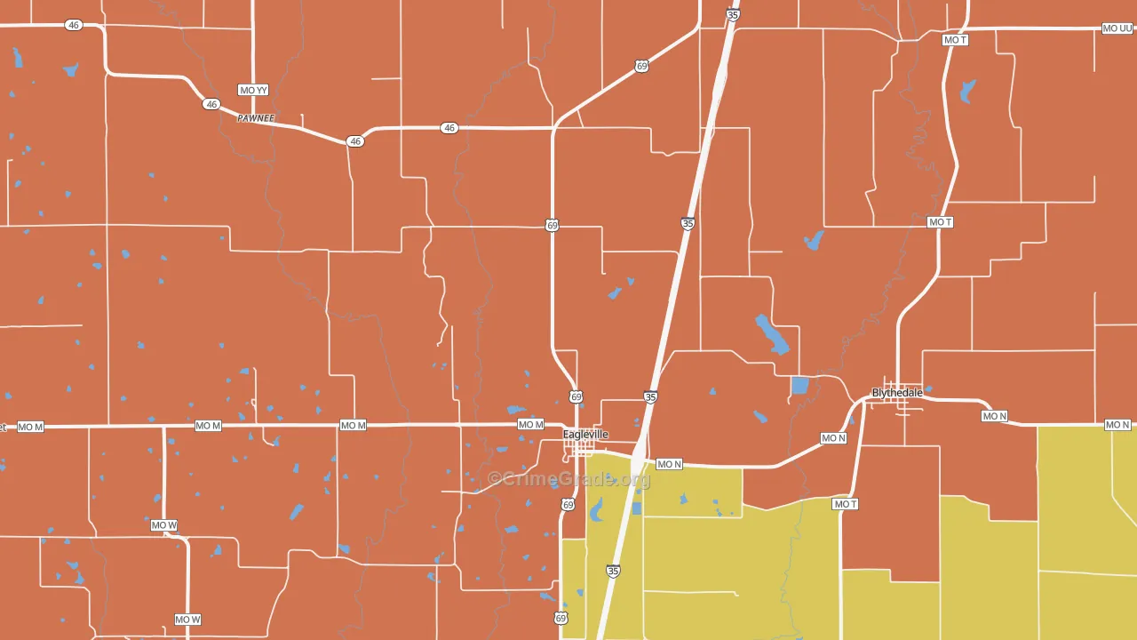 64442, MO Map of Drug-Related Crime Rates
