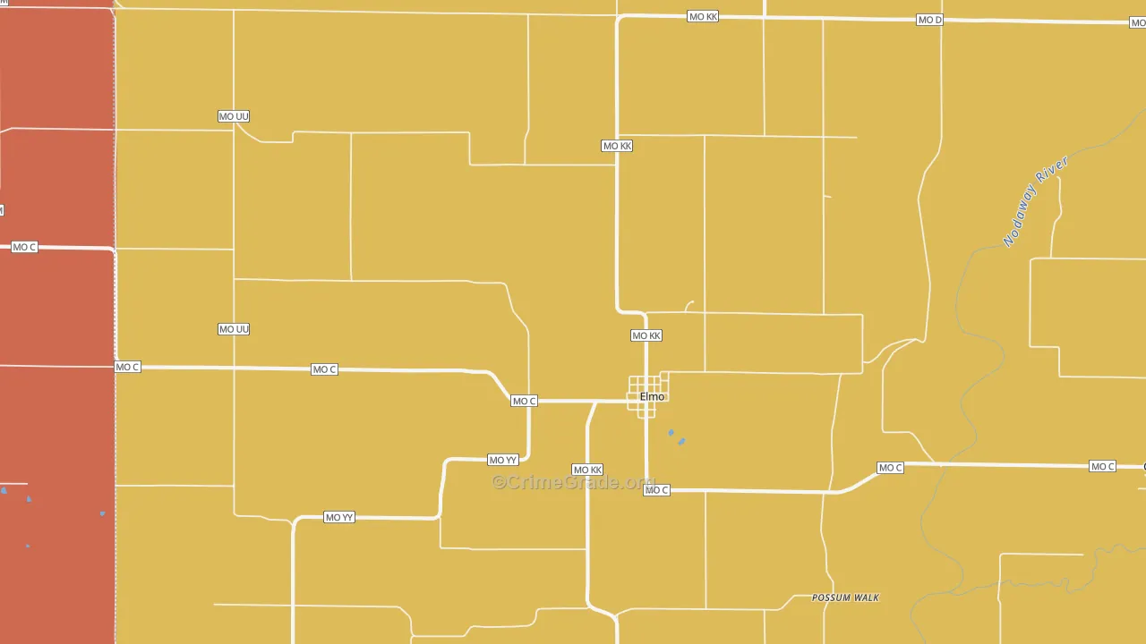 64445, MO Map of Drug-Related Crime Rates