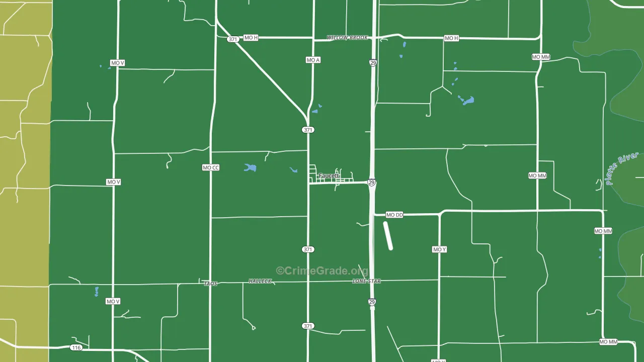 64448, MO Map of Drug-Related Crime Rates