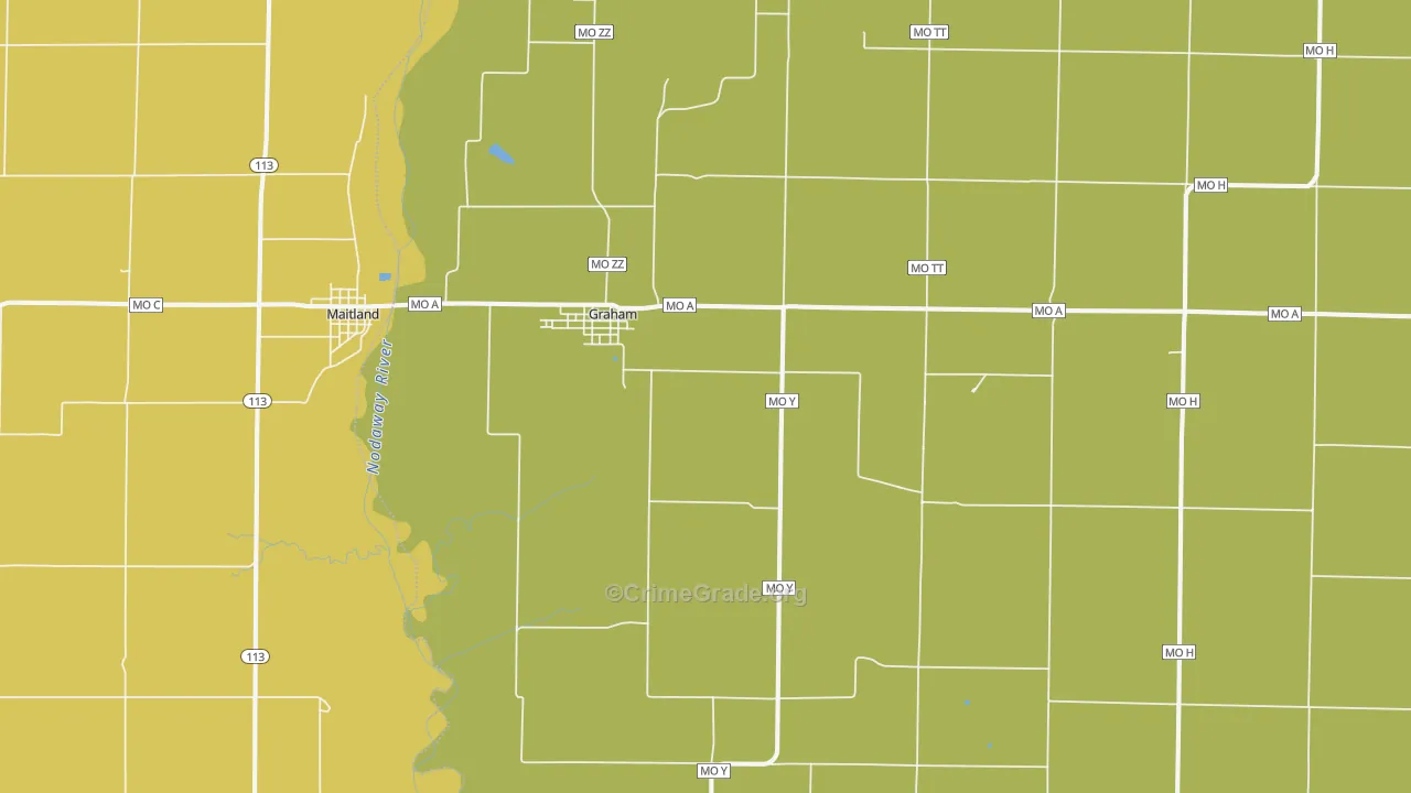64455, MO Map of Drug-Related Crime Rates