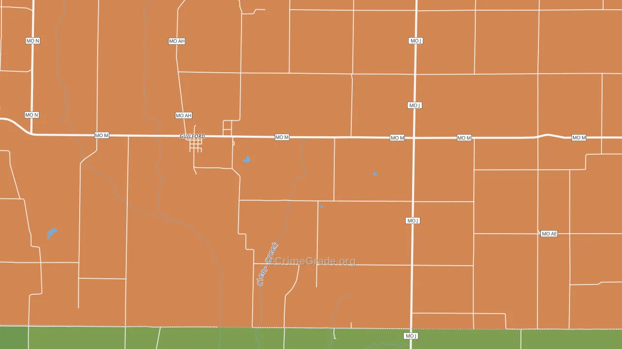 64457, MO Map of Drug-Related Crime Rates