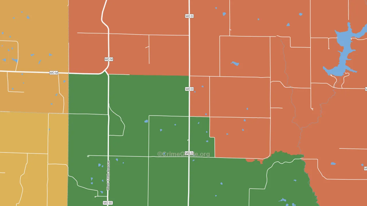 64467, MO Map of Drug-Related Crime Rates