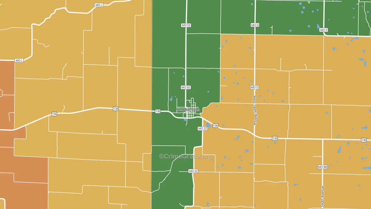 64471, MO Map of Drug-Related Crime Rates