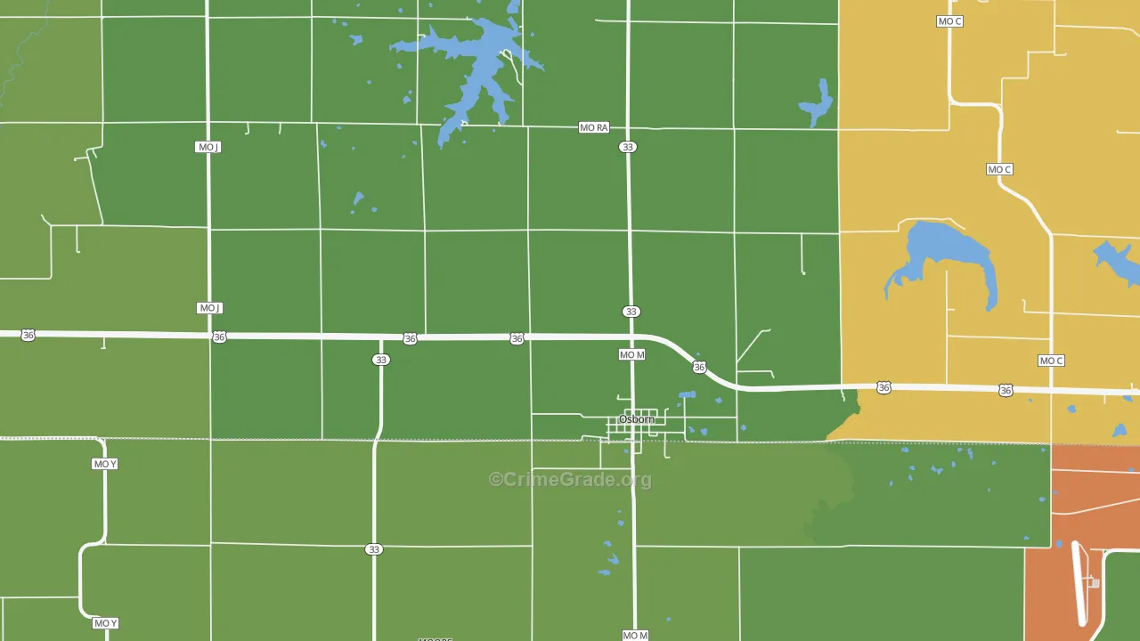 64474, MO Map of Drug-Related Crime Rates