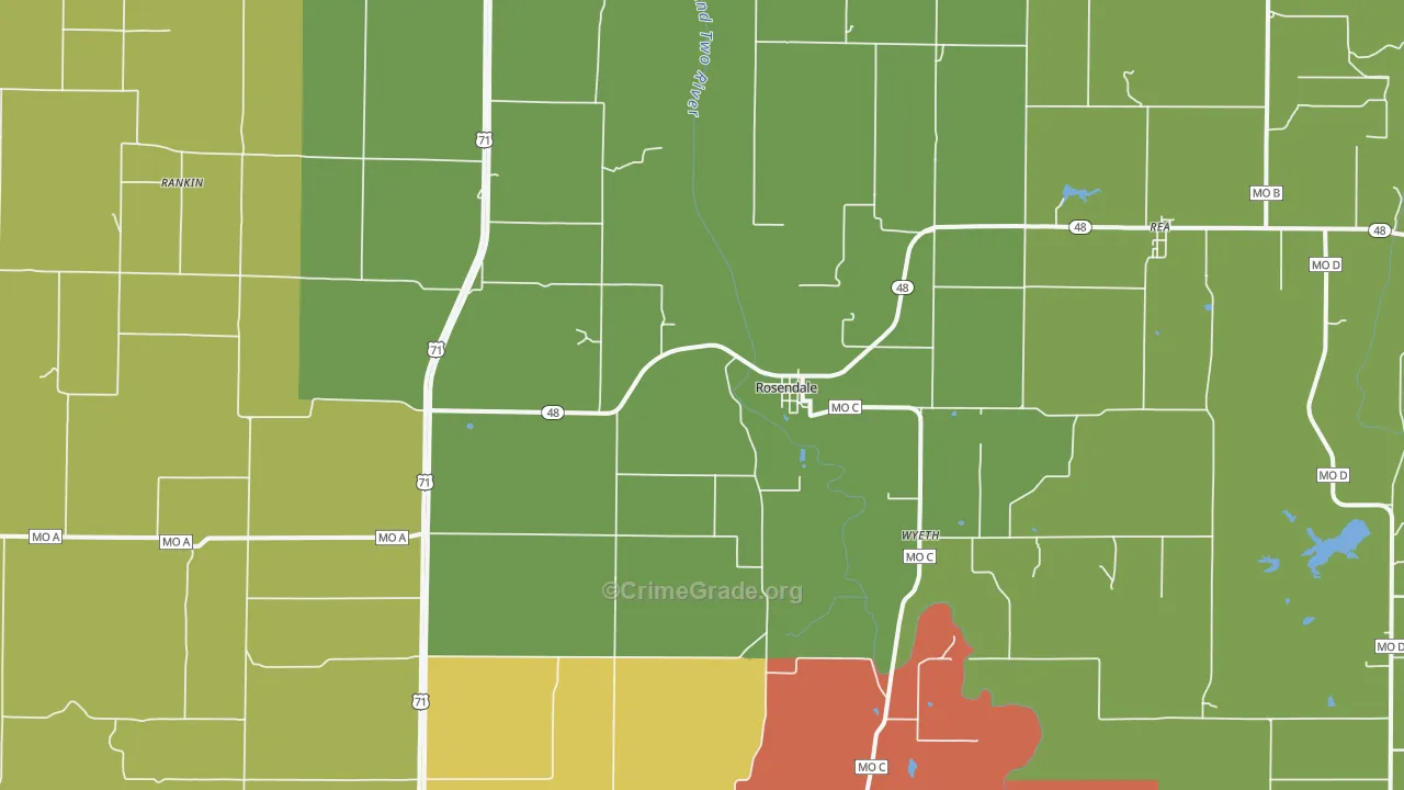 64483, MO Map of Drug-Related Crime Rates