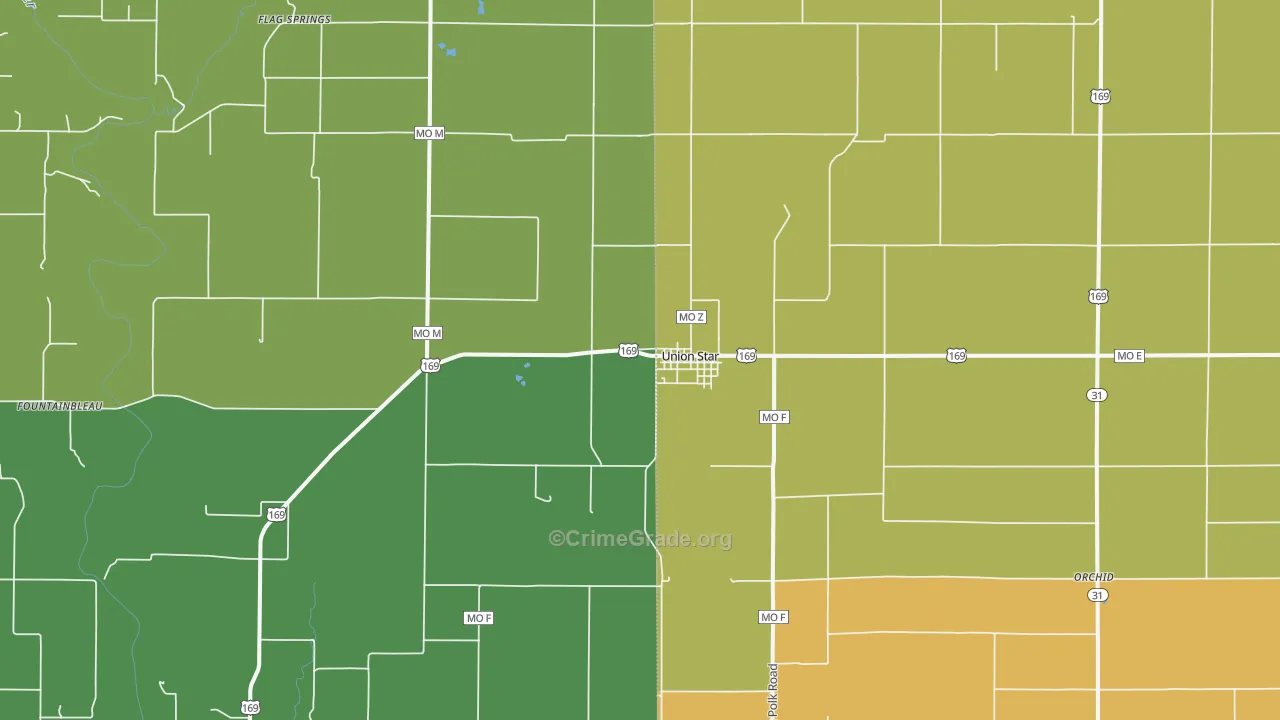 64494, MO Map of Drug-Related Crime Rates