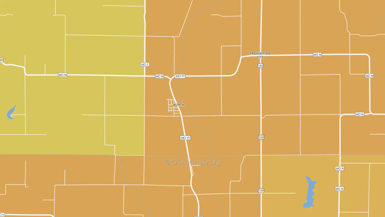 64499, MO Map of Drug-Related Crime Rates