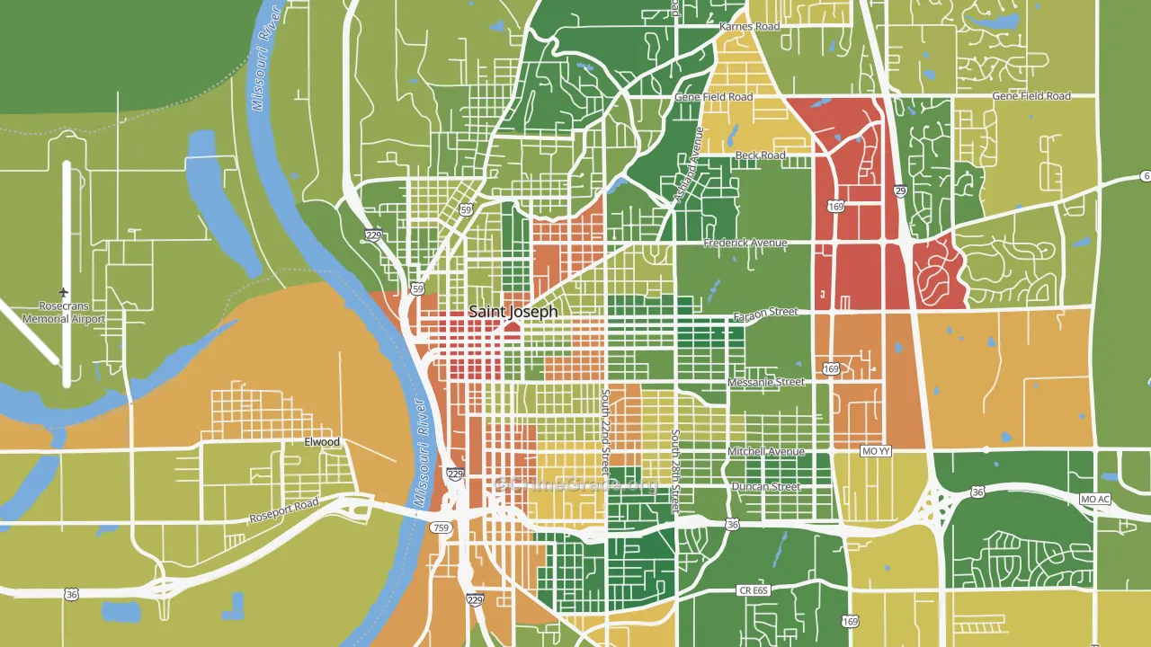 64501, MO Map of Drug-Related Crime Rates