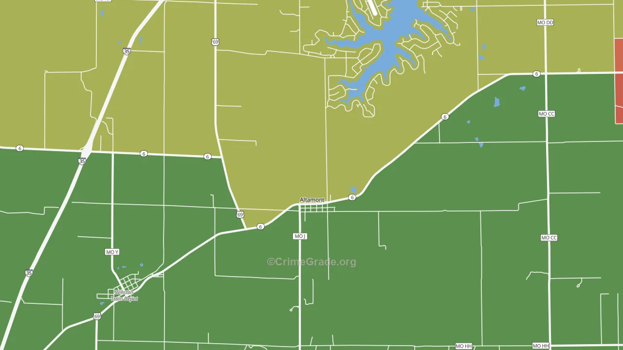 64620, MO Map of Drug-Related Crime Rates