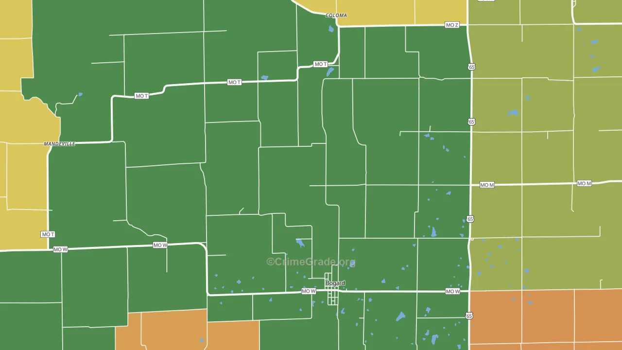 64622, MO Map of Drug-Related Crime Rates