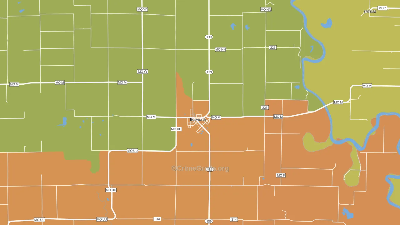 64623, MO Map of Drug-Related Crime Rates