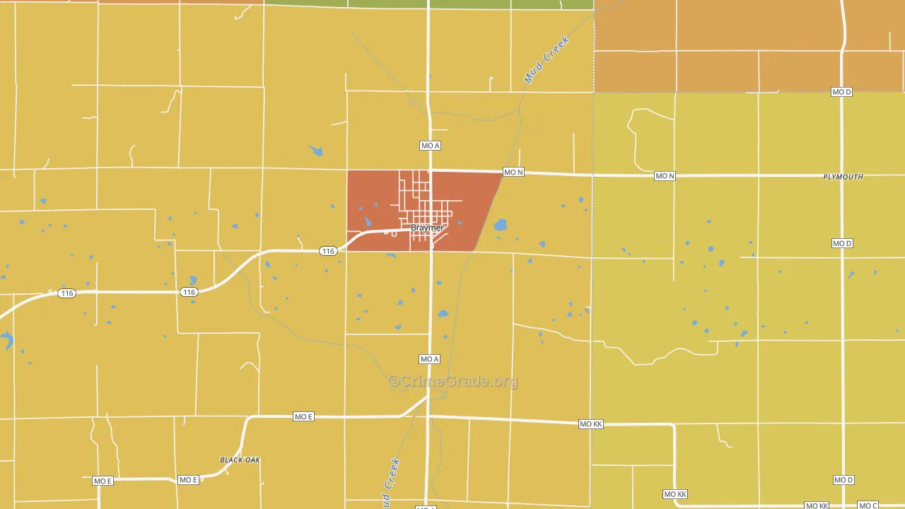 64624, MO Map of Drug-Related Crime Rates