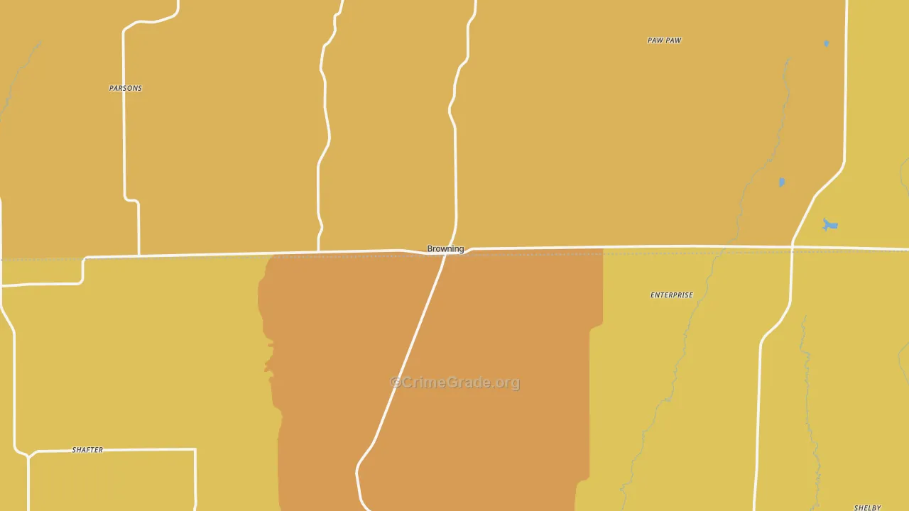 64630, MO Map of Drug-Related Crime Rates
