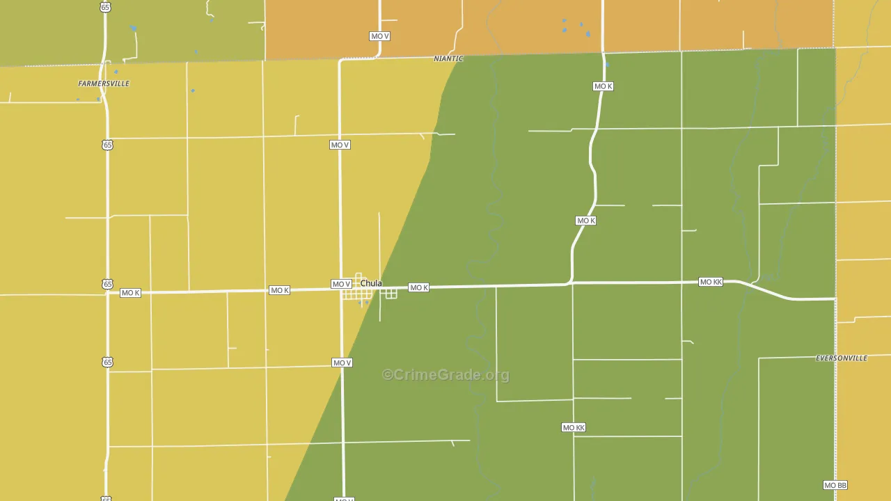 64635, MO Map of Drug-Related Crime Rates