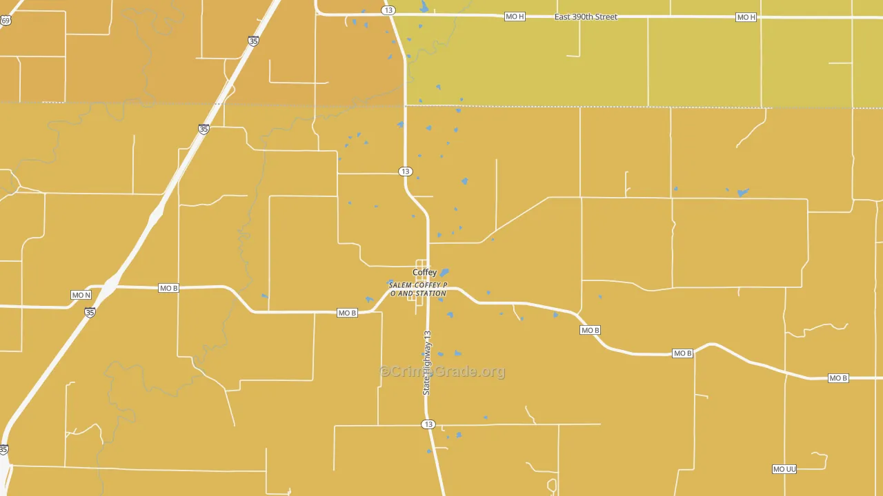 64636, MO Map of Drug-Related Crime Rates