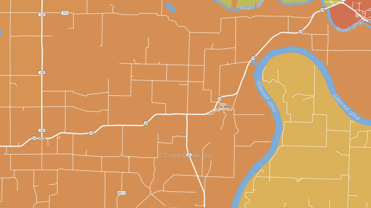 64639, MO Map of Drug-Related Crime Rates