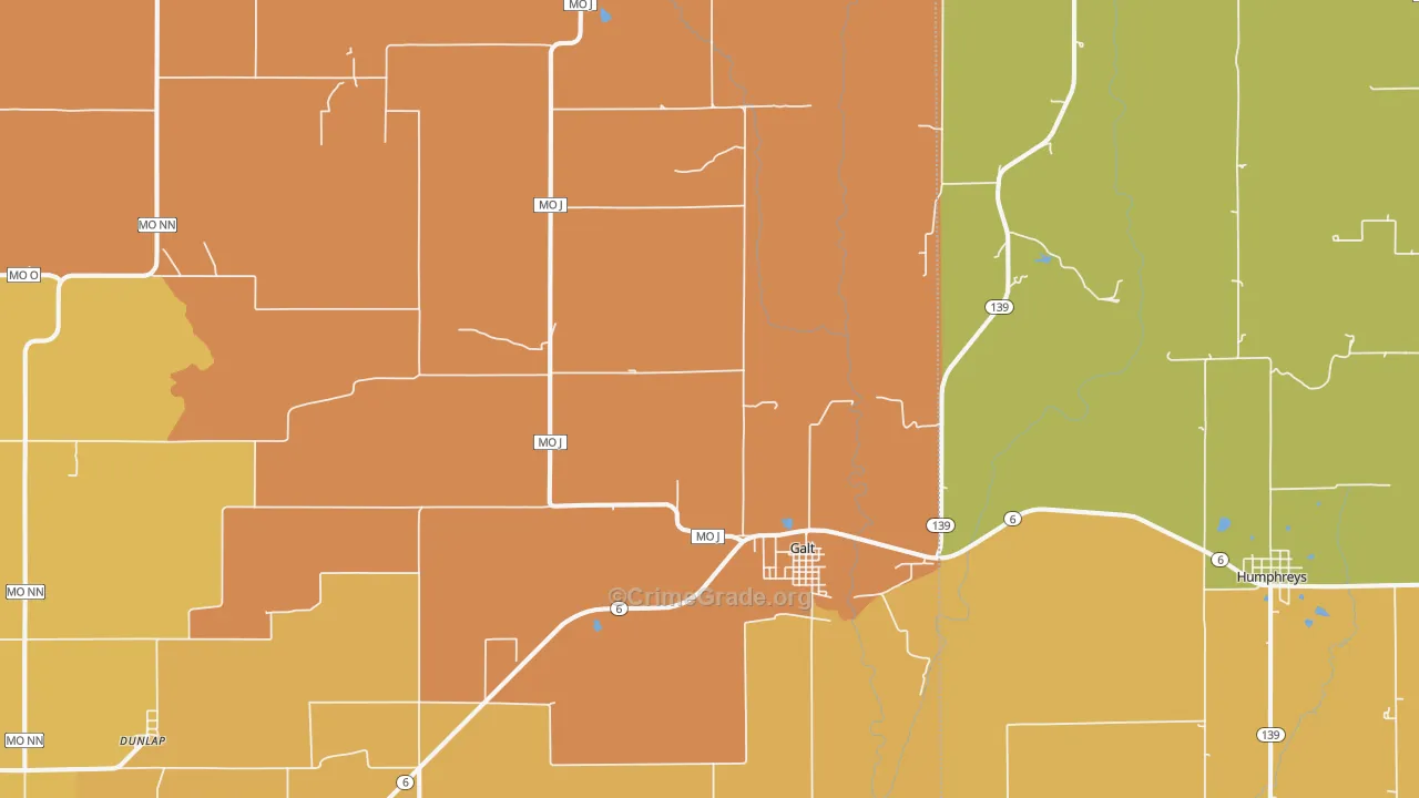 64641, MO Map of Drug-Related Crime Rates