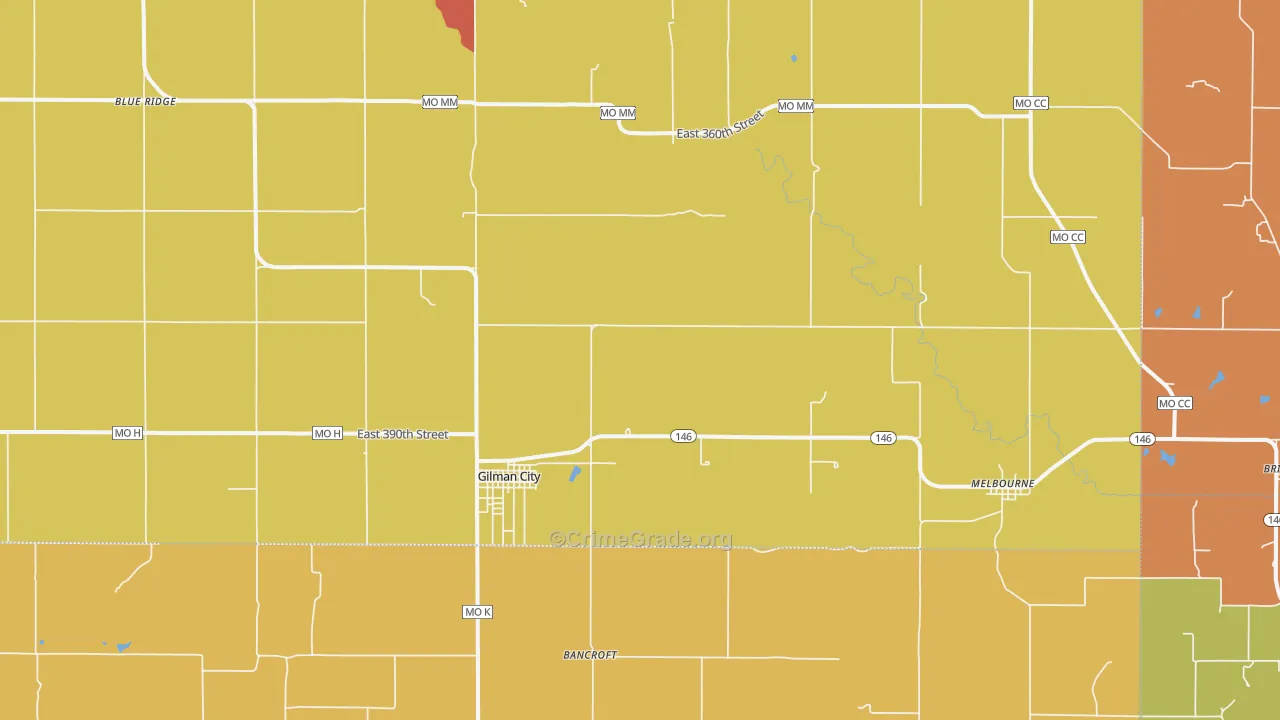 64642, MO Map of Drug-Related Crime Rates