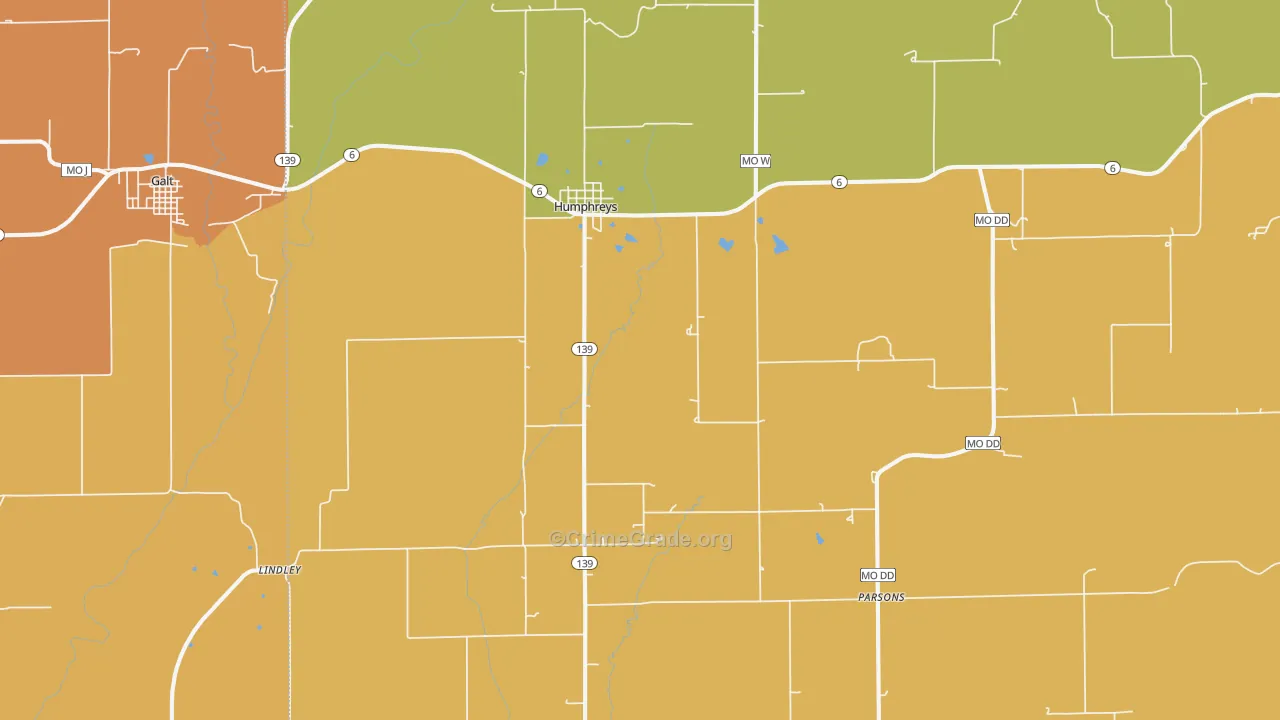 64646, MO Map of Drug-Related Crime Rates