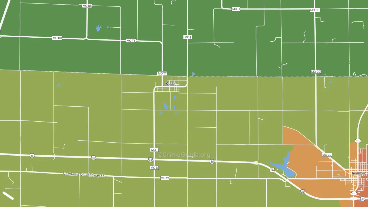 64649, MO Map of Drug-Related Crime Rates