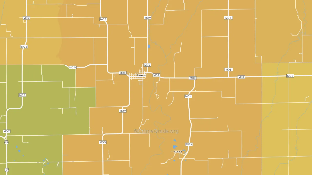 64652, MO Map of Drug-Related Crime Rates