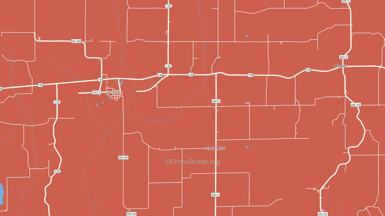 64655, MO Map of Drug-Related Crime Rates