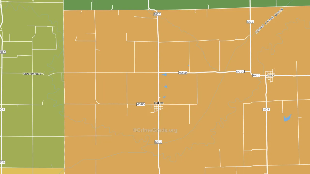 64656, MO Map of Drug-Related Crime Rates