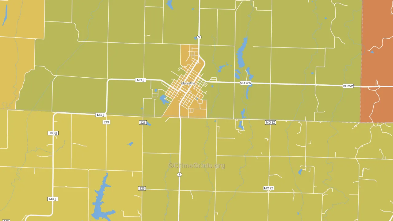 64658, MO Map of Drug-Related Crime Rates