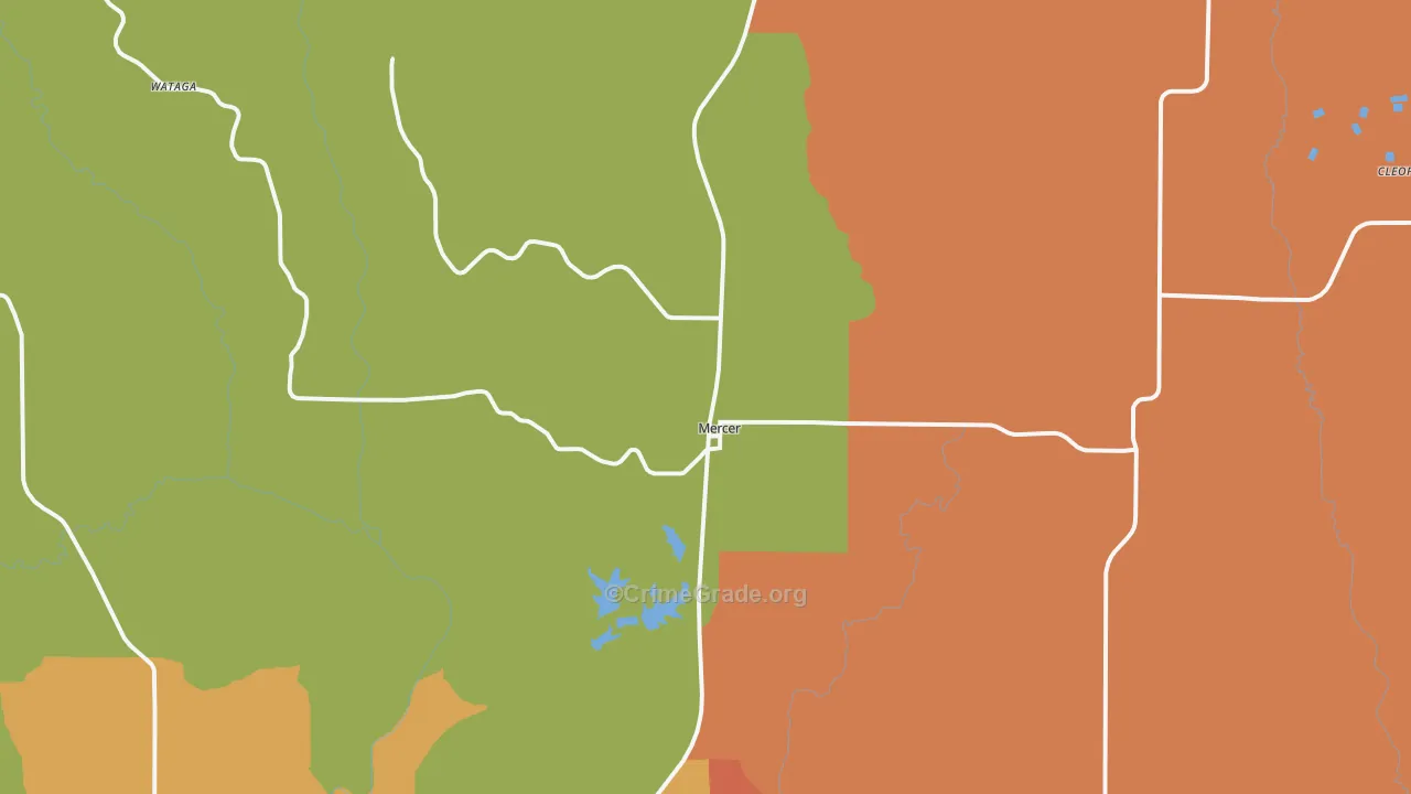 64661, MO Map of Drug-Related Crime Rates