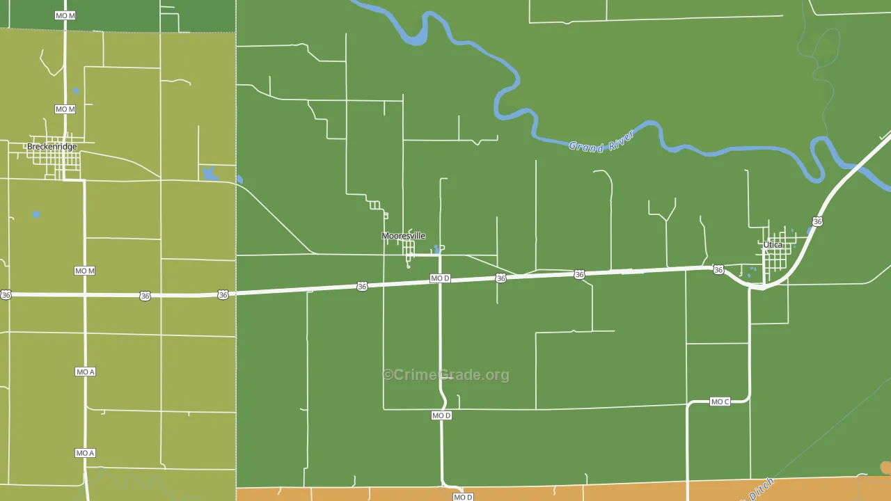 64664, MO Map of Drug-Related Crime Rates
