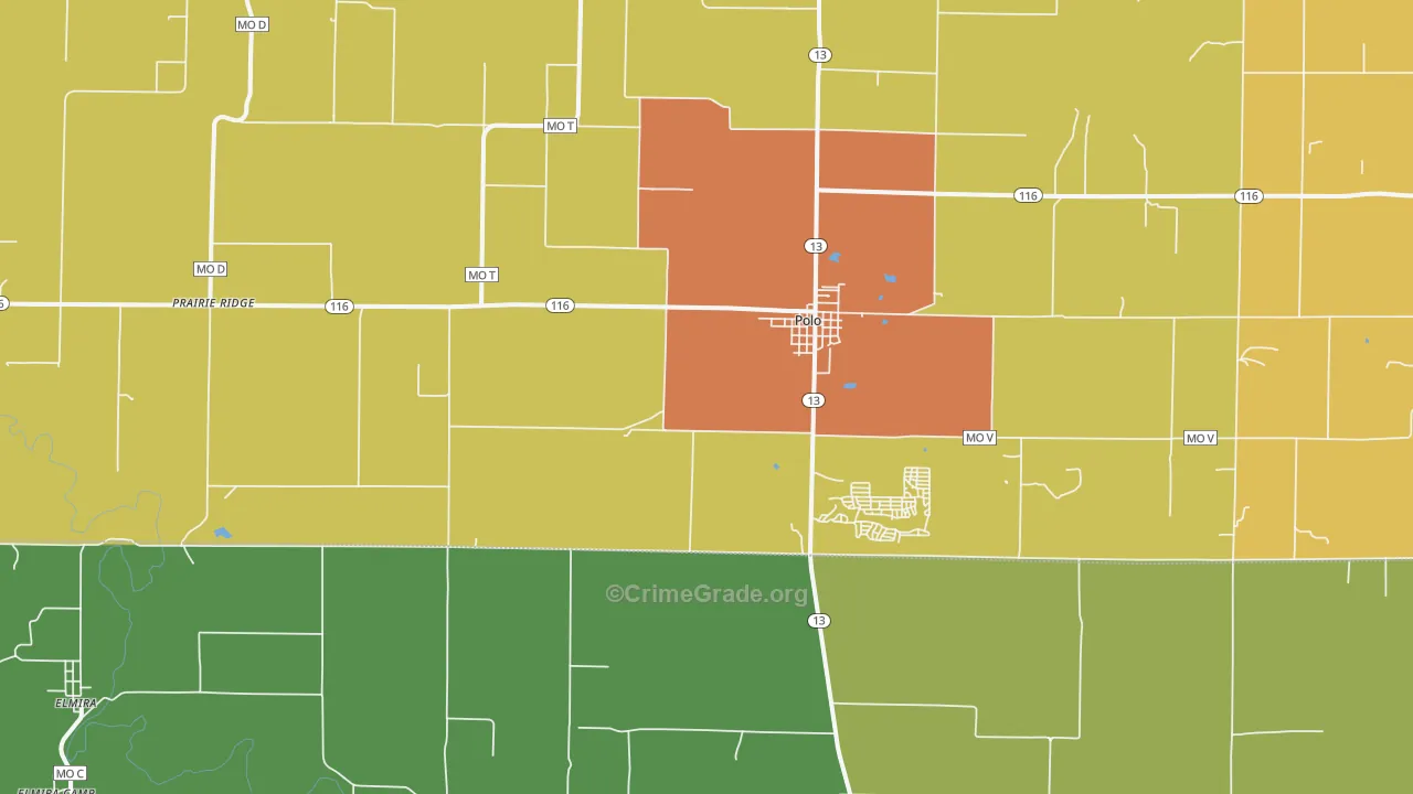 64671, MO Map of Drug-Related Crime Rates