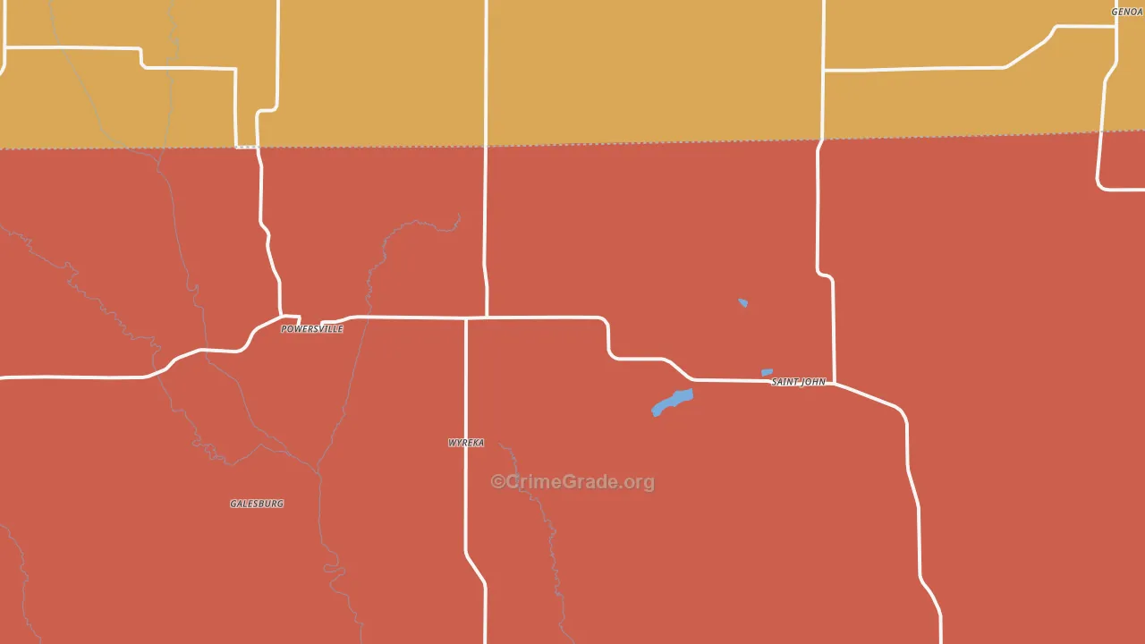 64672, MO Map of Drug-Related Crime Rates