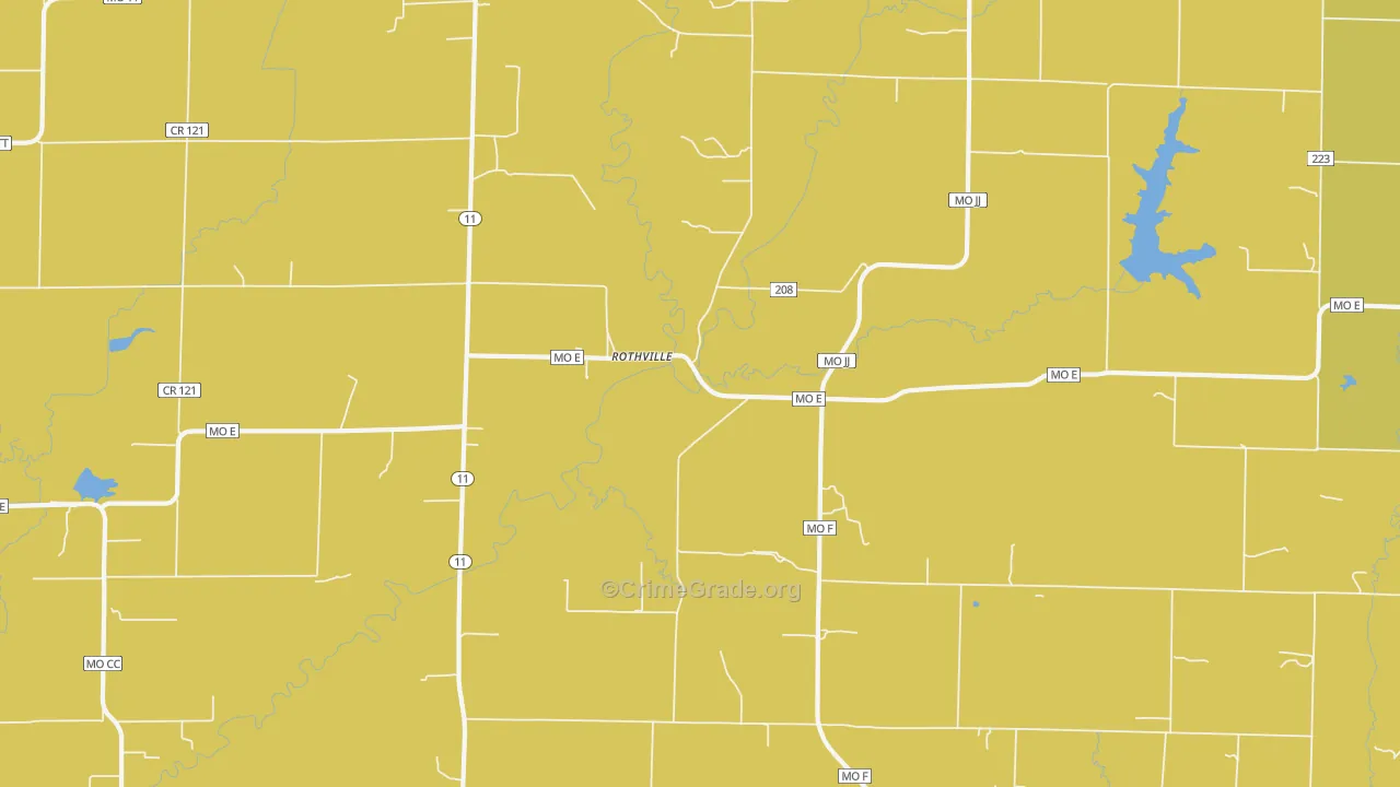 64676, MO Map of Drug-Related Crime Rates