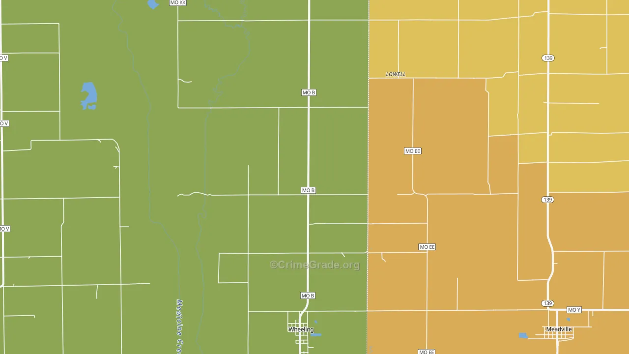 64688, MO Map of Drug-Related Crime Rates