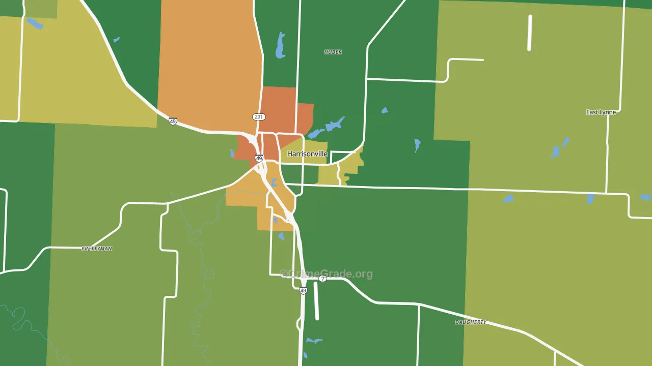 64701, MO Map of Drug-Related Crime Rates