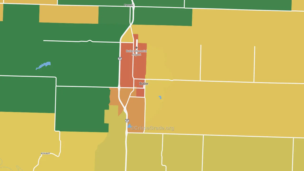 64730, MO Map of Drug-Related Crime Rates