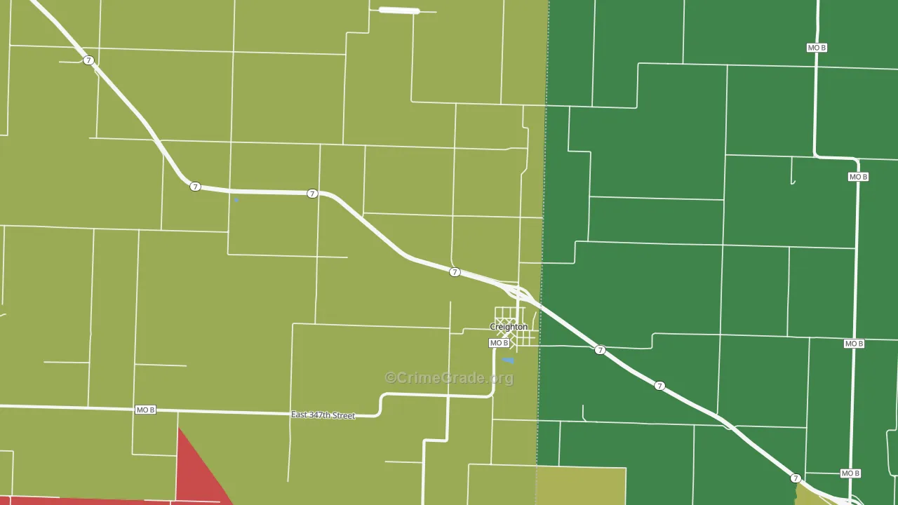 64739, MO Map of Drug-Related Crime Rates