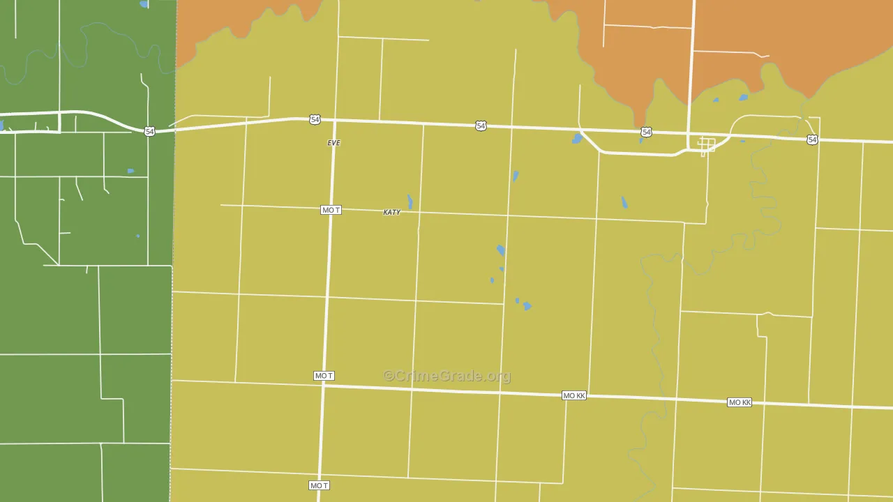 64741, MO Map of Drug-Related Crime Rates