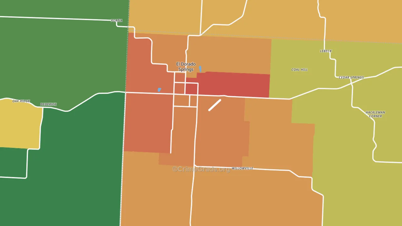 64744, MO Map of Drug-Related Crime Rates