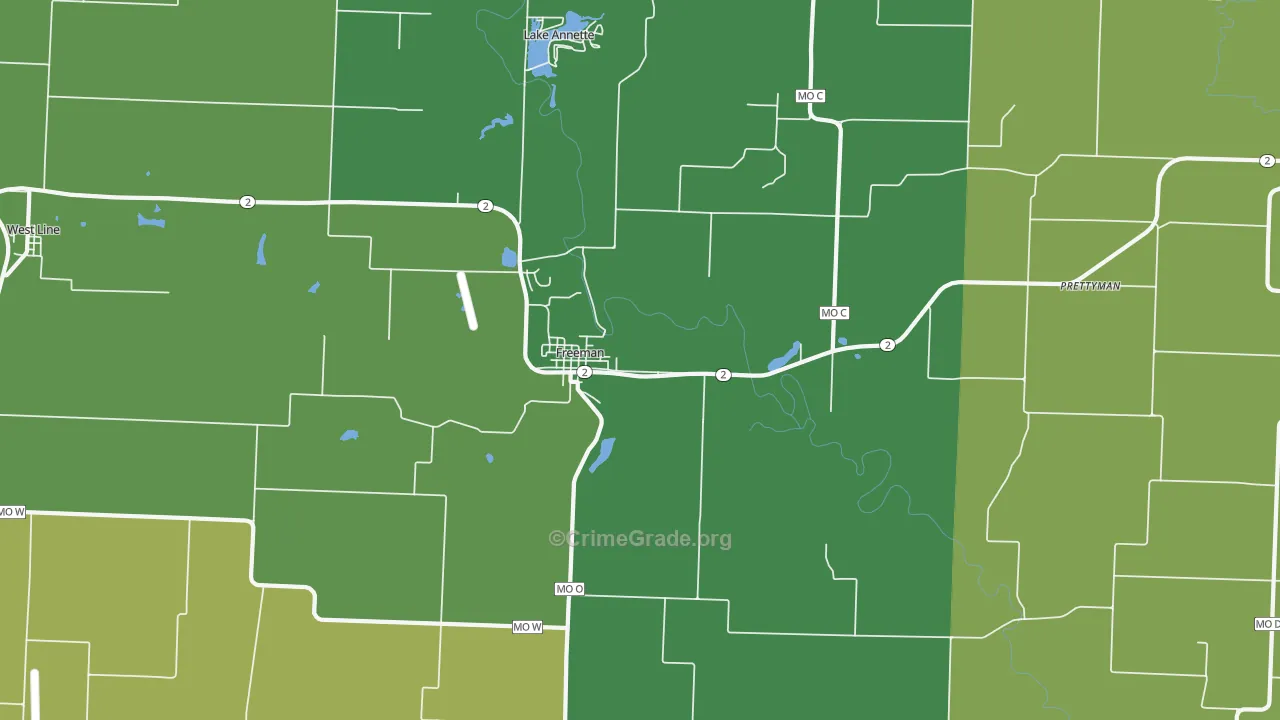 64746, MO Map of Drug-Related Crime Rates