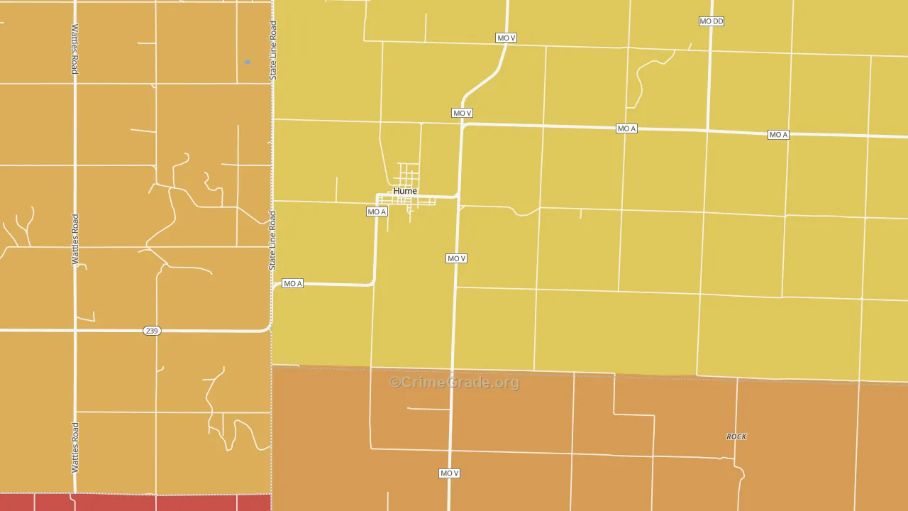 64752, MO Map of Drug-Related Crime Rates