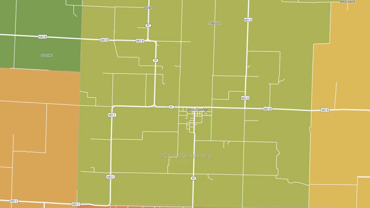 64756, MO Map of Drug-Related Crime Rates