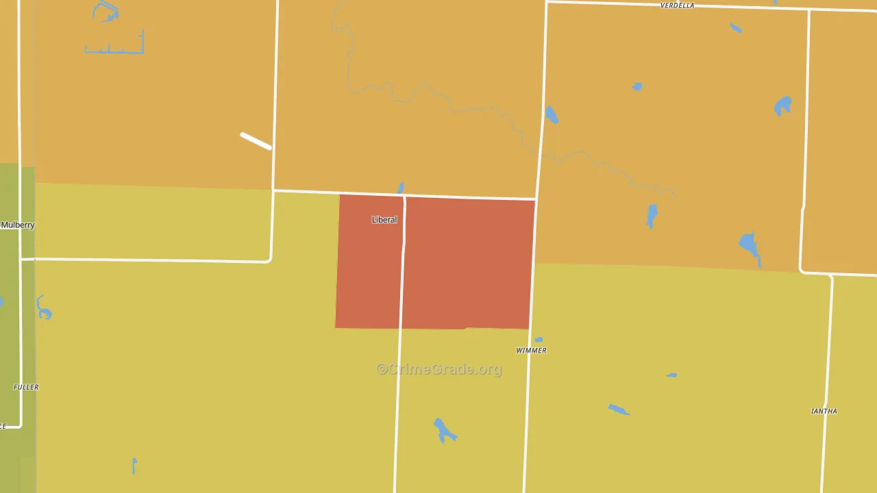 64762, MO Map of Drug-Related Crime Rates