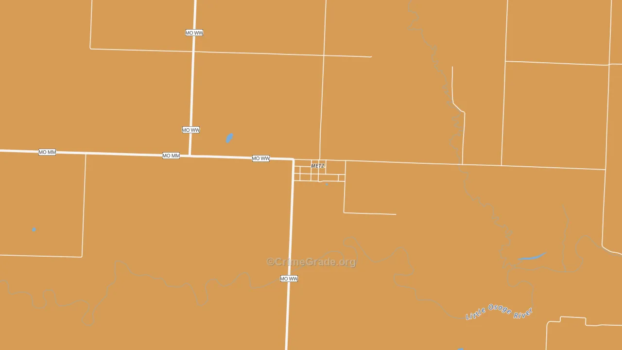 64765, MO Map of Drug-Related Crime Rates
