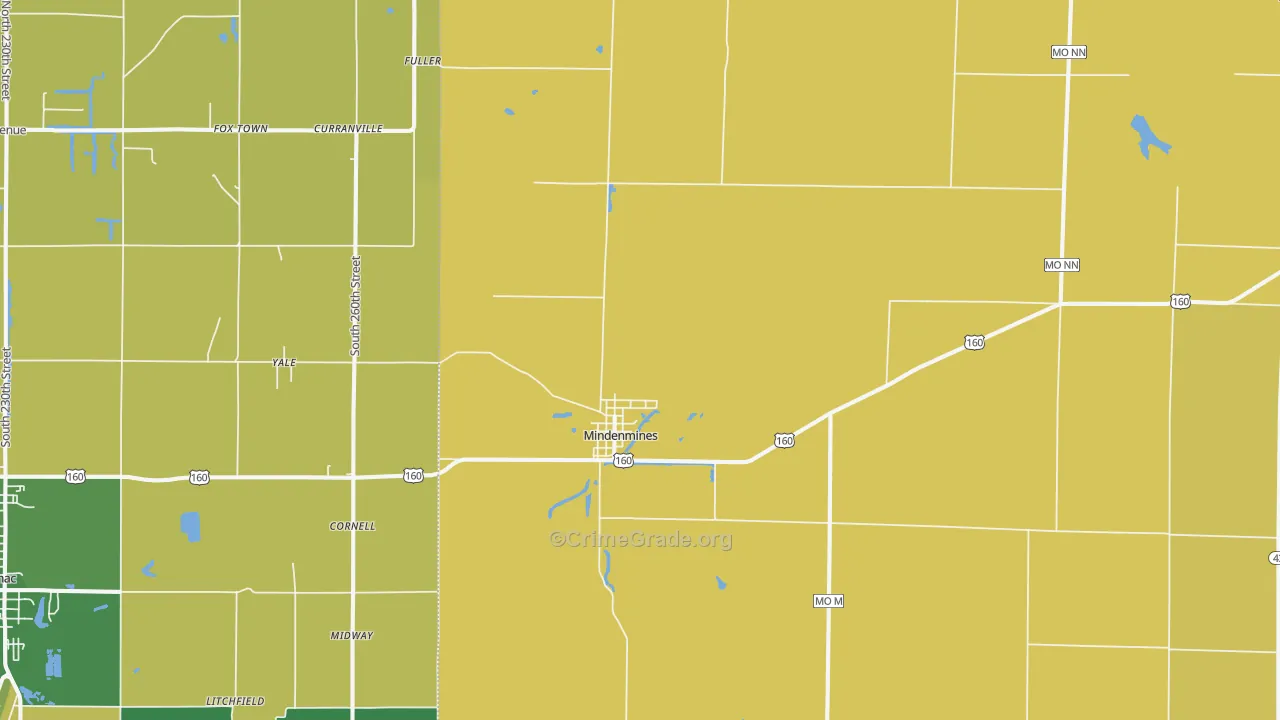 64769, MO Map of Drug-Related Crime Rates