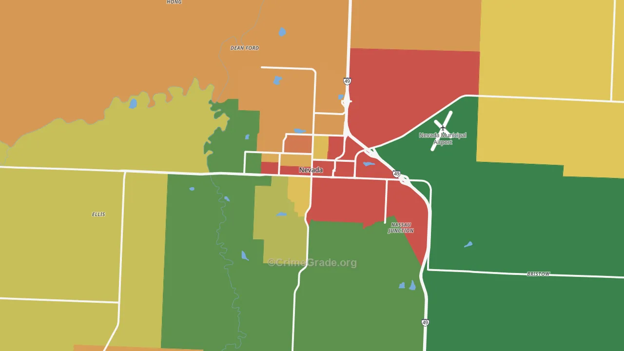 64772, MO Map of Drug-Related Crime Rates
