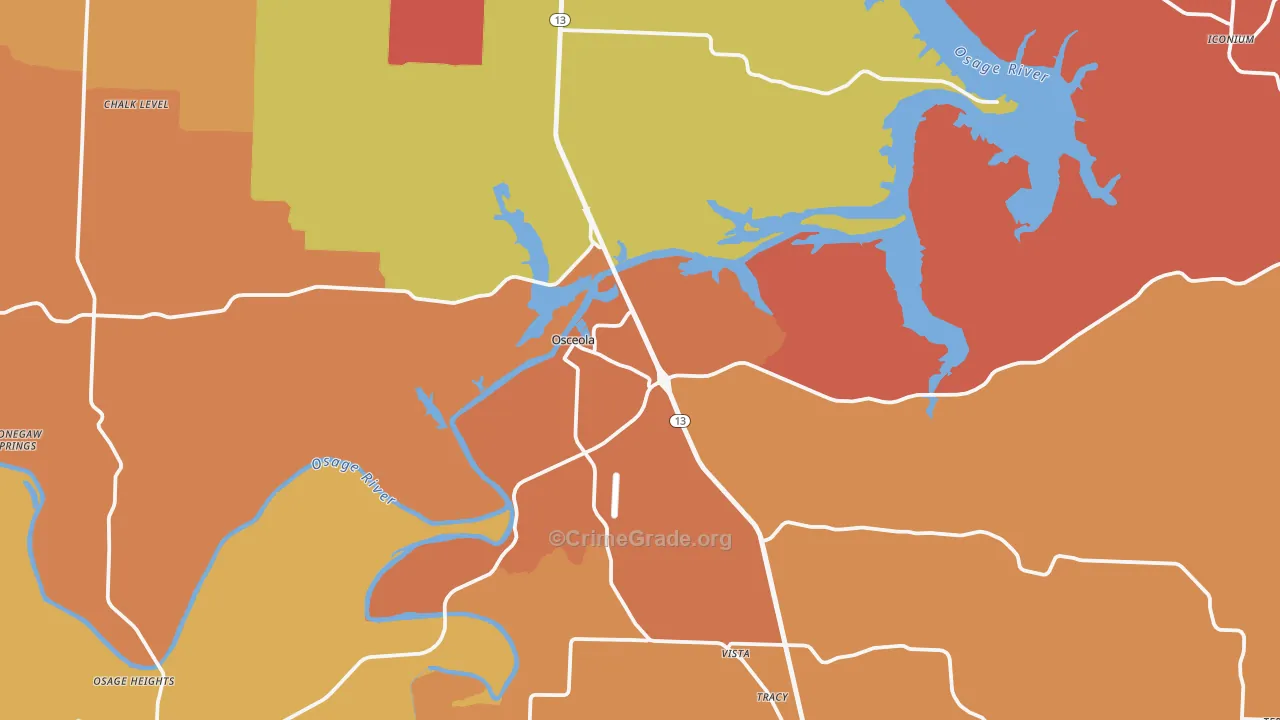 64776, MO Map of Drug-Related Crime Rates