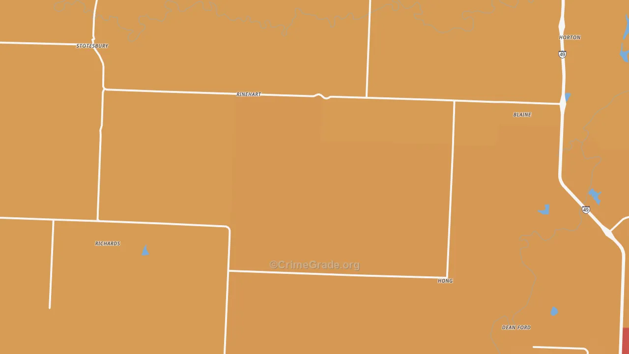 64778, MO Map of Drug-Related Crime Rates